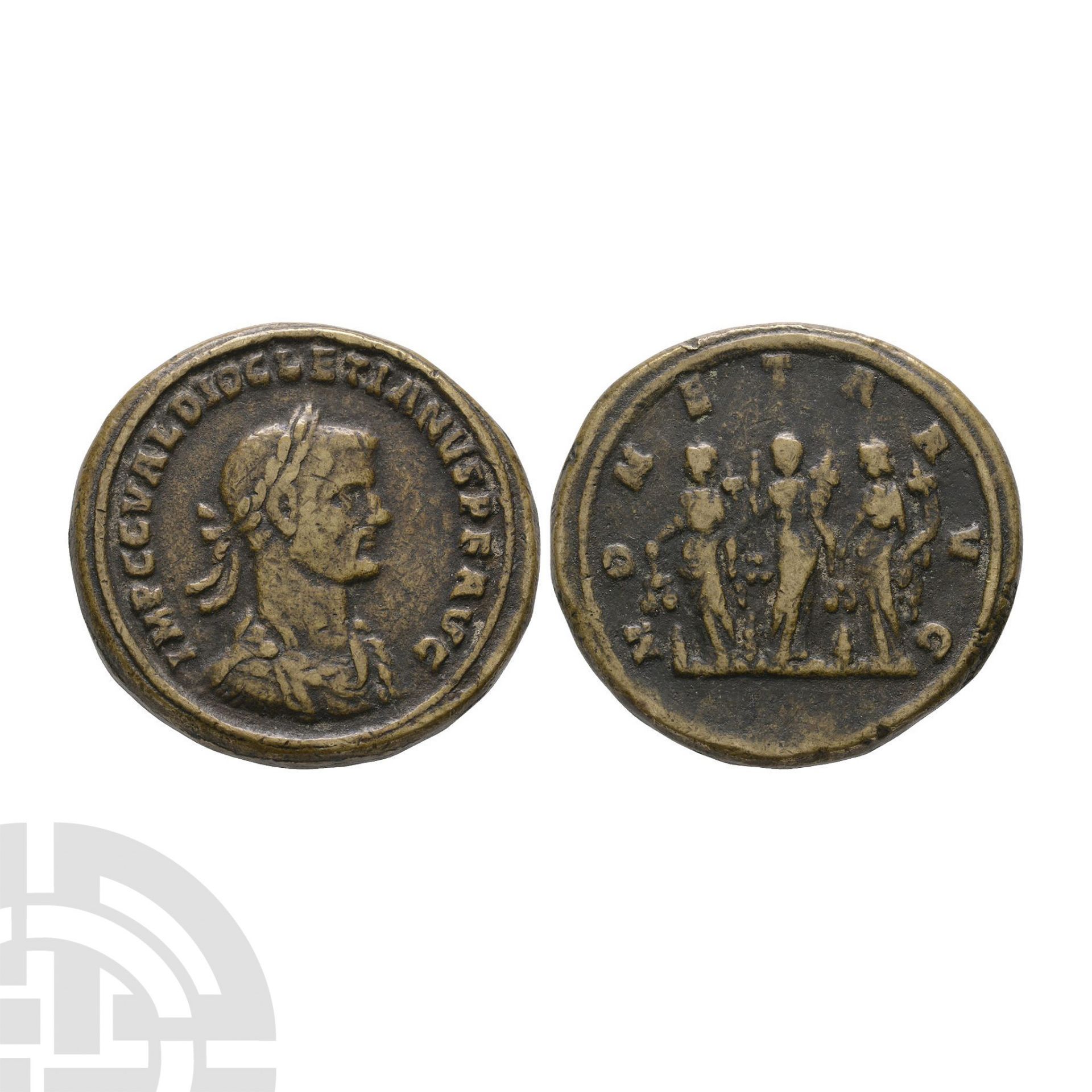 Ancient Roman Imperial Coins - Diocletian - Paduan AE Medallion