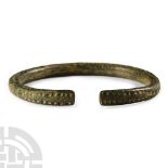 Roman Bronze Decorated Bracelet