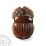 Egyptian Carnelian Heart Scarab