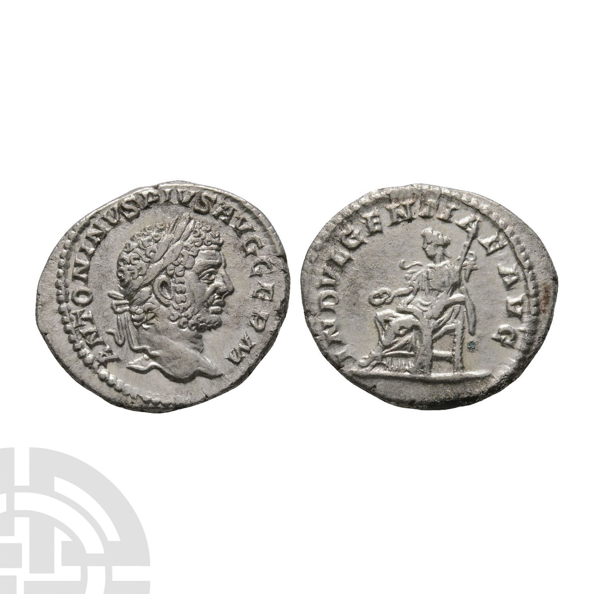 Ancient Roman Imperial Coins - Caracalla - Indulgentia AR Denarius