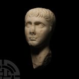 Roman Marble Portrait Head of Gaius Caesar