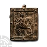 Byzantine Lead Icon with St George