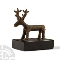 Hittite Bronze Statuette of a Stag