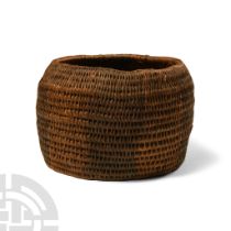 Egyptian Woven Reed Basket