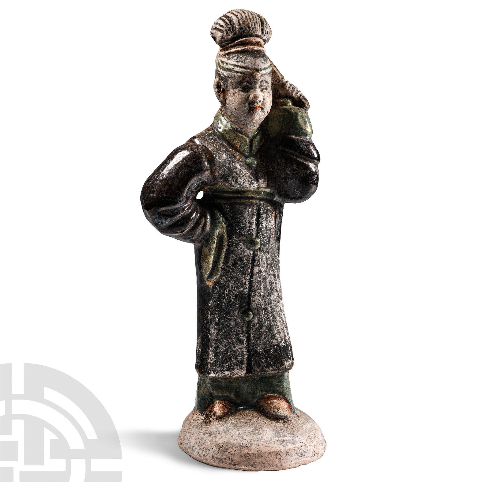 Chinese Qing Glazed Female Figure