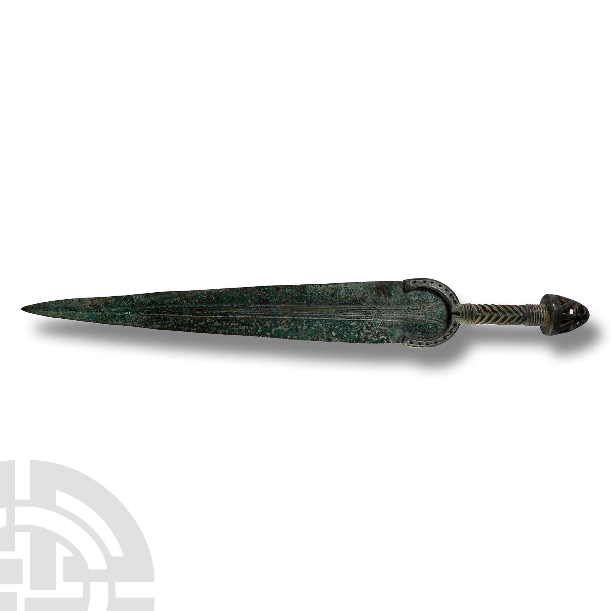 North-West Persian Bronze Short Sword with Mushroom Pommel