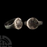 Medieval Silver Ring with Star