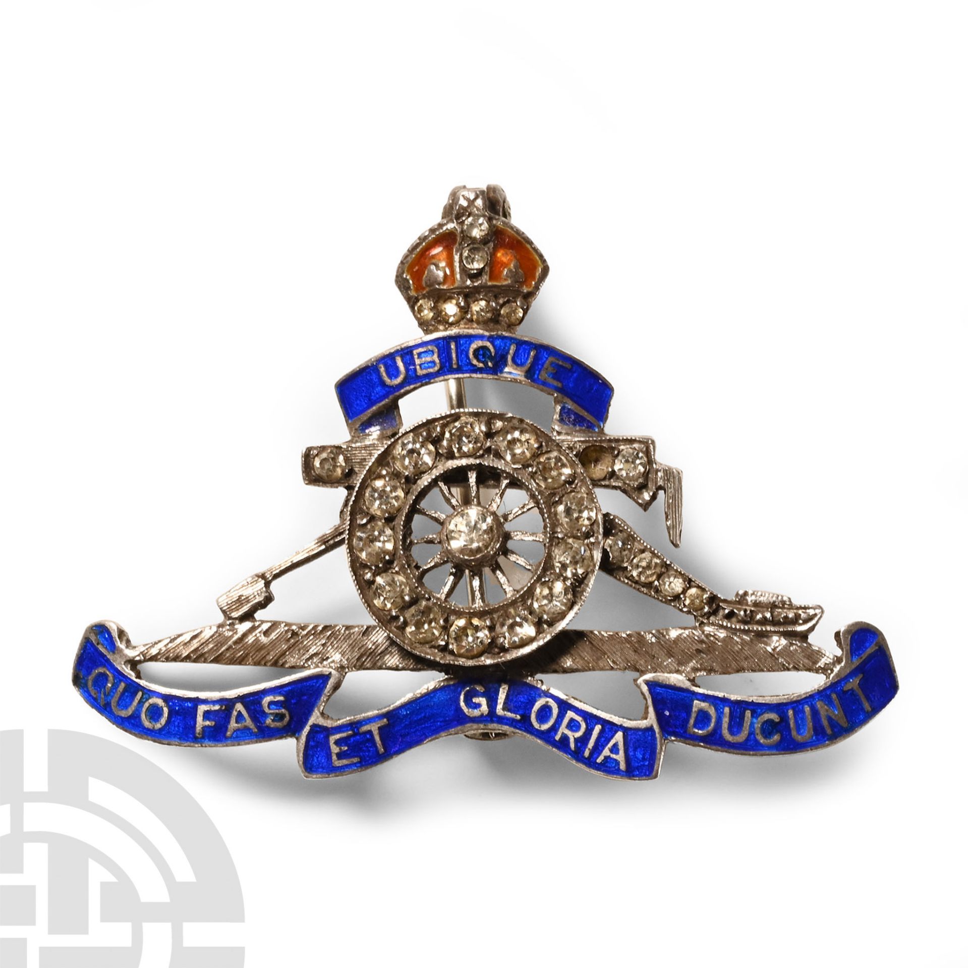 Royal Artillery Silver Military Sweetheart Brooch