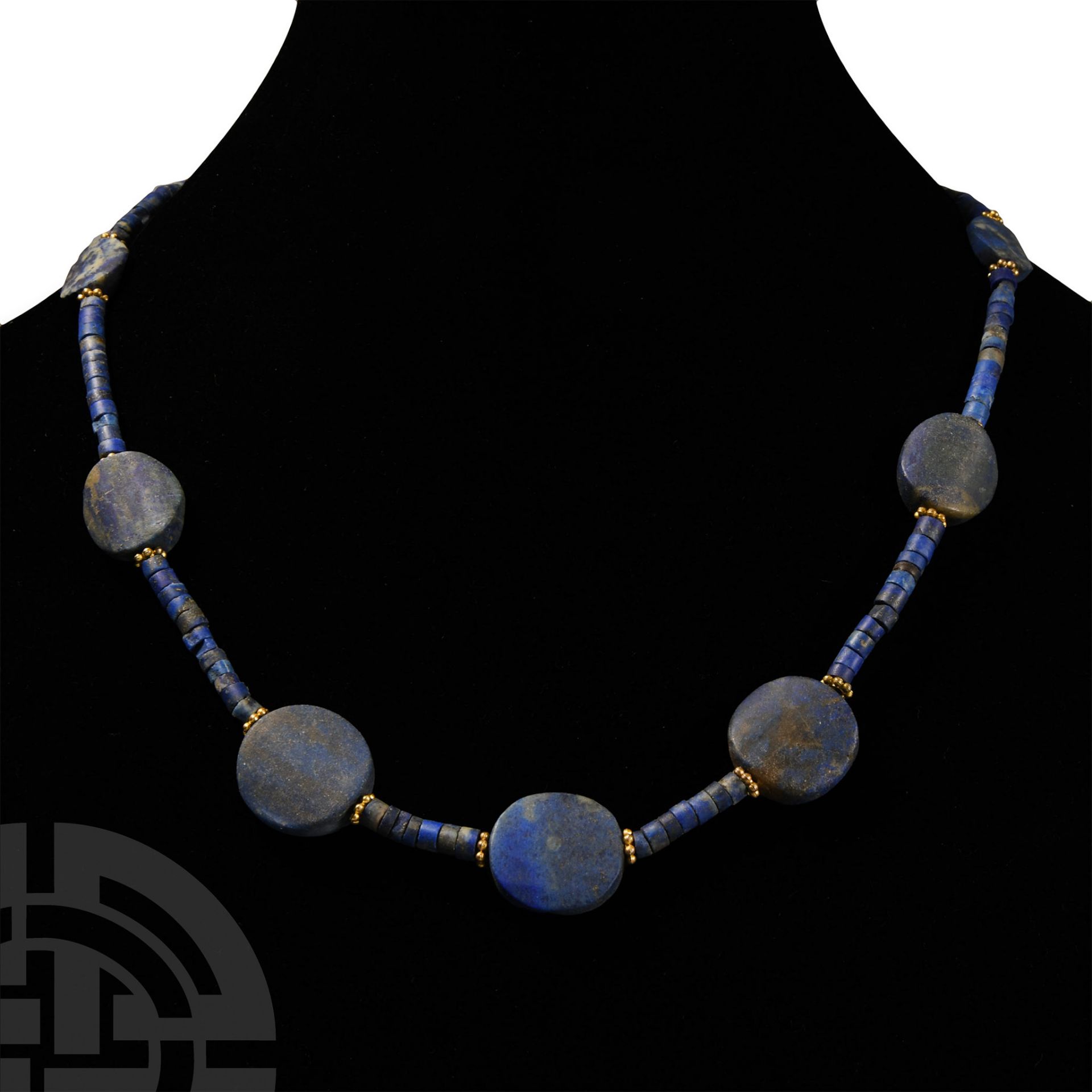 Bactrian Style Lapis Lazuli Bead Necklace