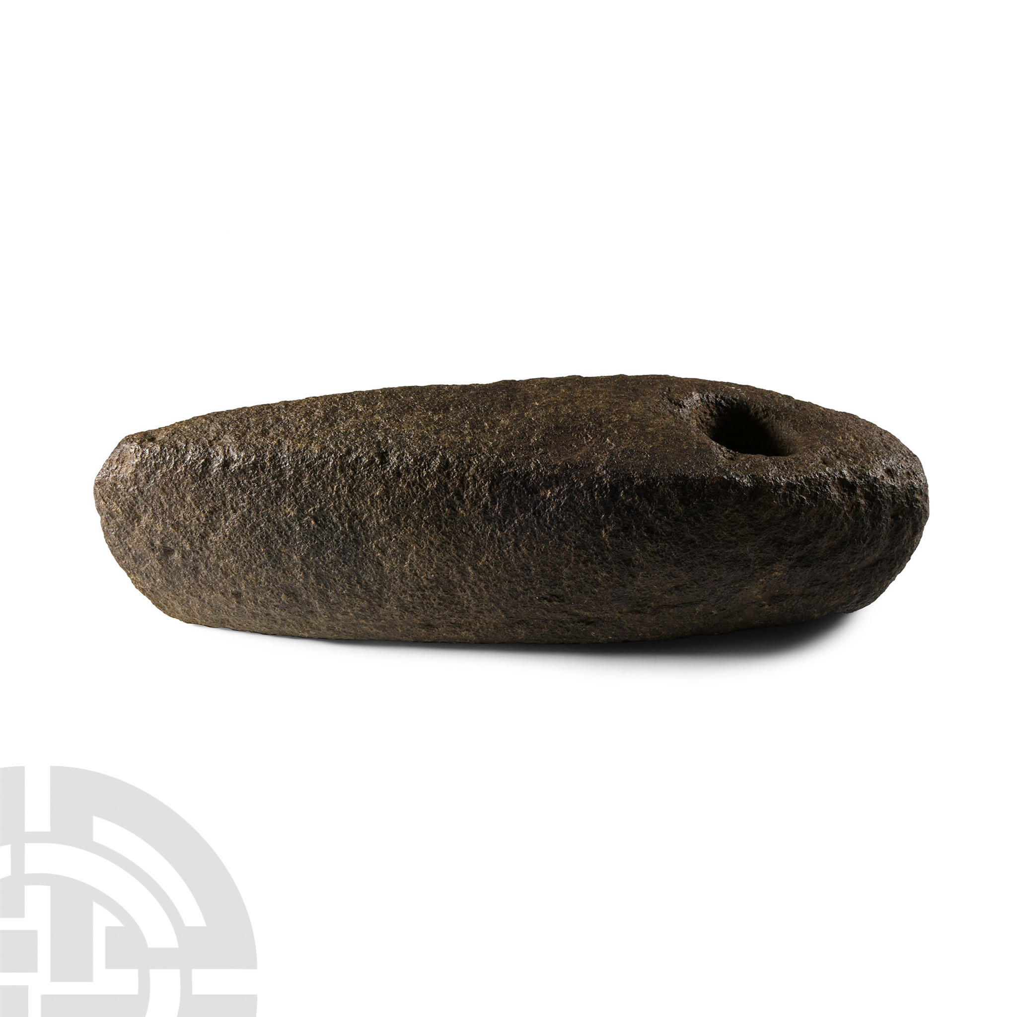 Large Stone Age Pierced Boat-Shaped Axehead - Image 3 of 3