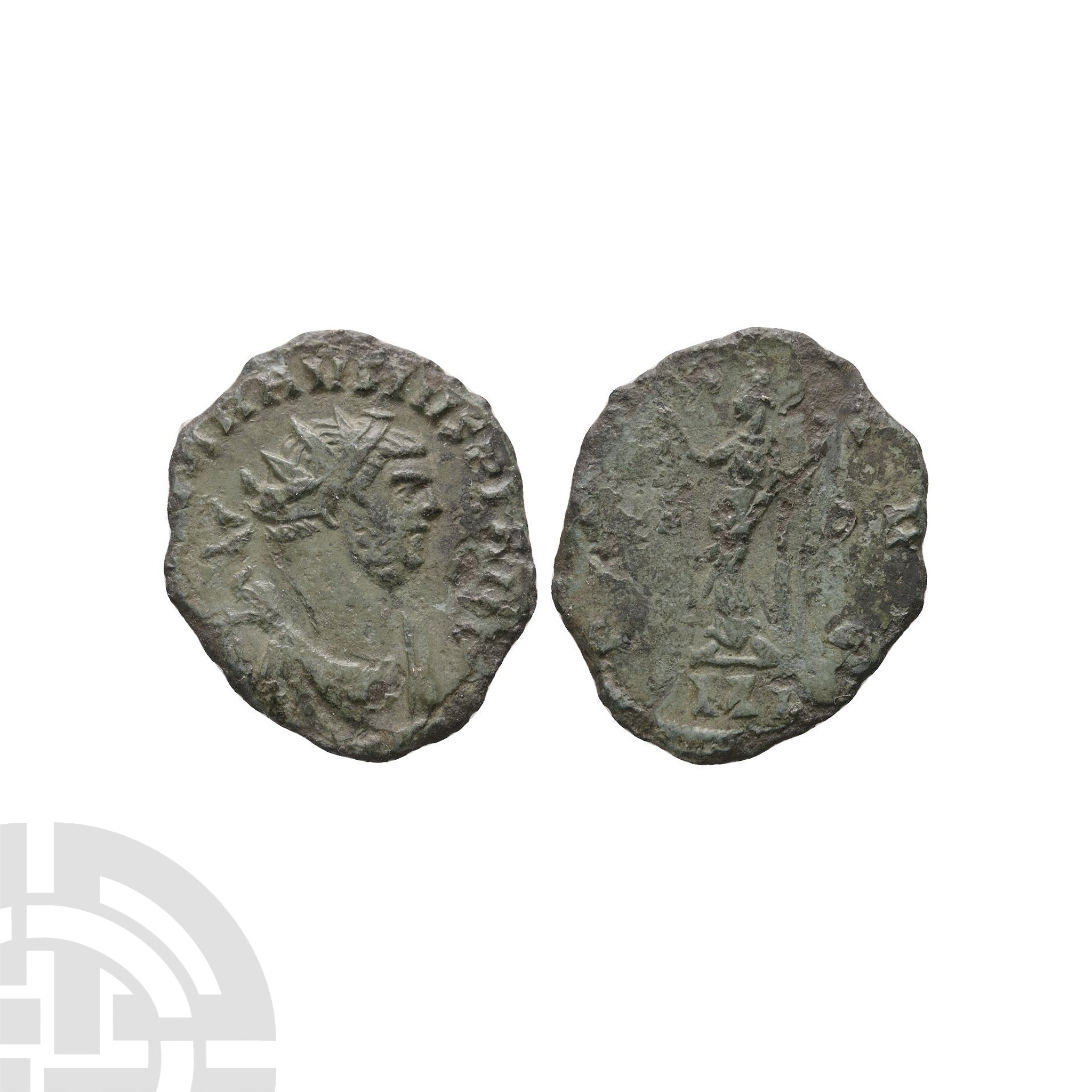 Ancient Roman Imperial Coins - Carausius - London - Pax AE Antoninianus