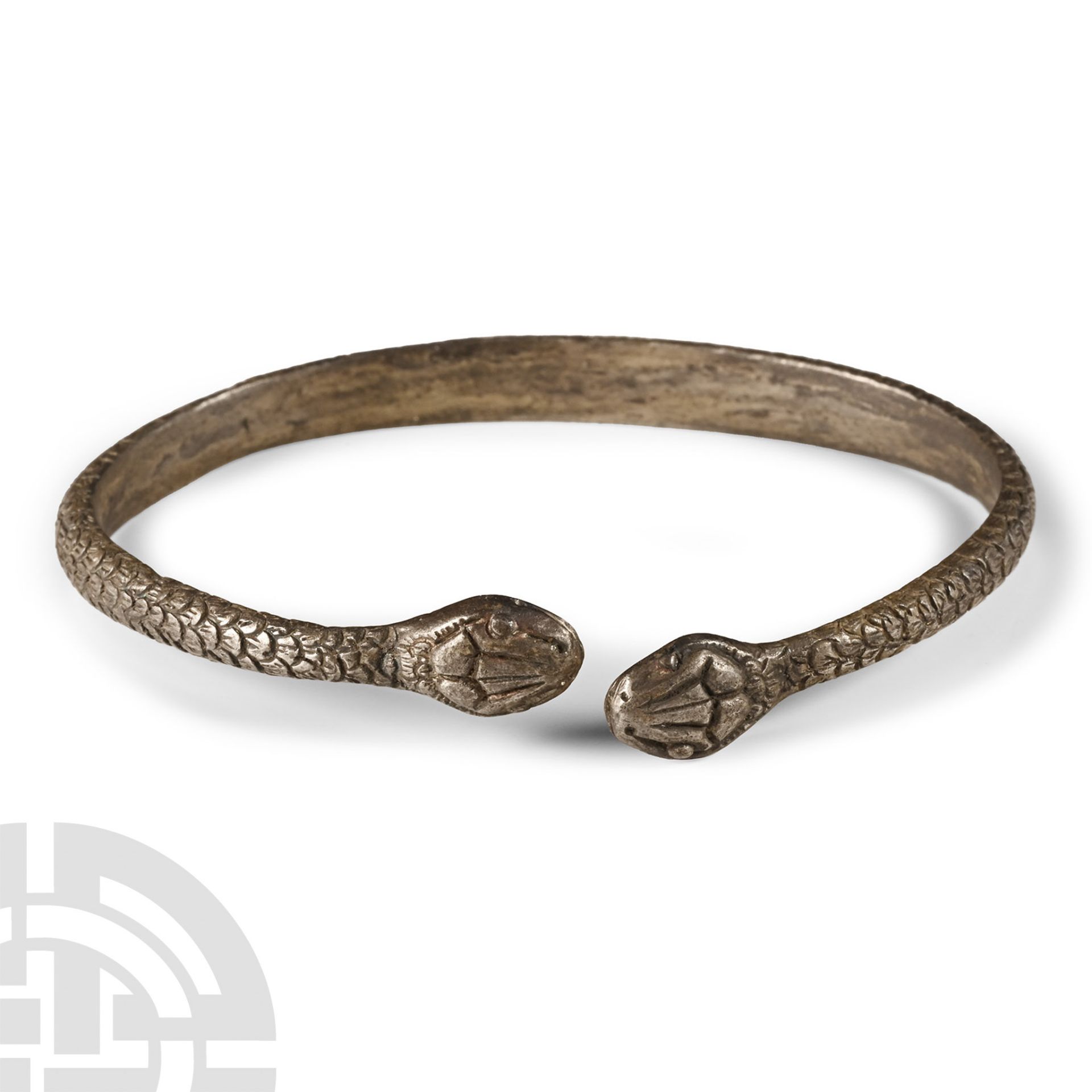 Romano-Egyptian Silver Snake Bracelet