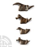 Iron Age Celtic Silver Duck Mount Group