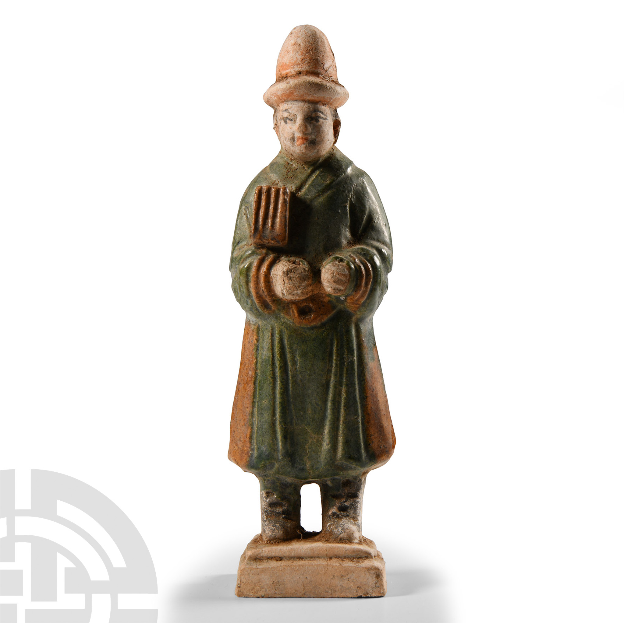 Chinese Ming Glazed Terracotta Tomb Attendant Figure