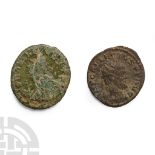 Ancient Roman Imperial Coins - Allectus - AE Antoninianus and Quinarius Group [2]