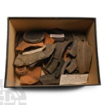 Romano-British Decorated 'Colchester' Pottery Sherds