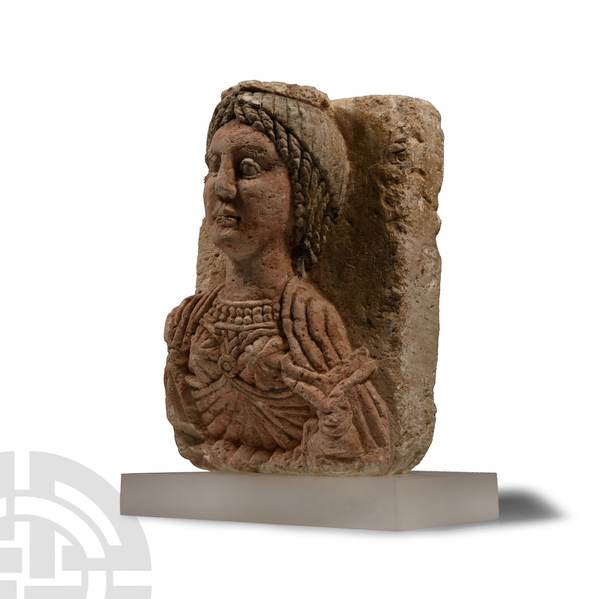 Egyptian Limestone Female Bust - Image 3 of 3