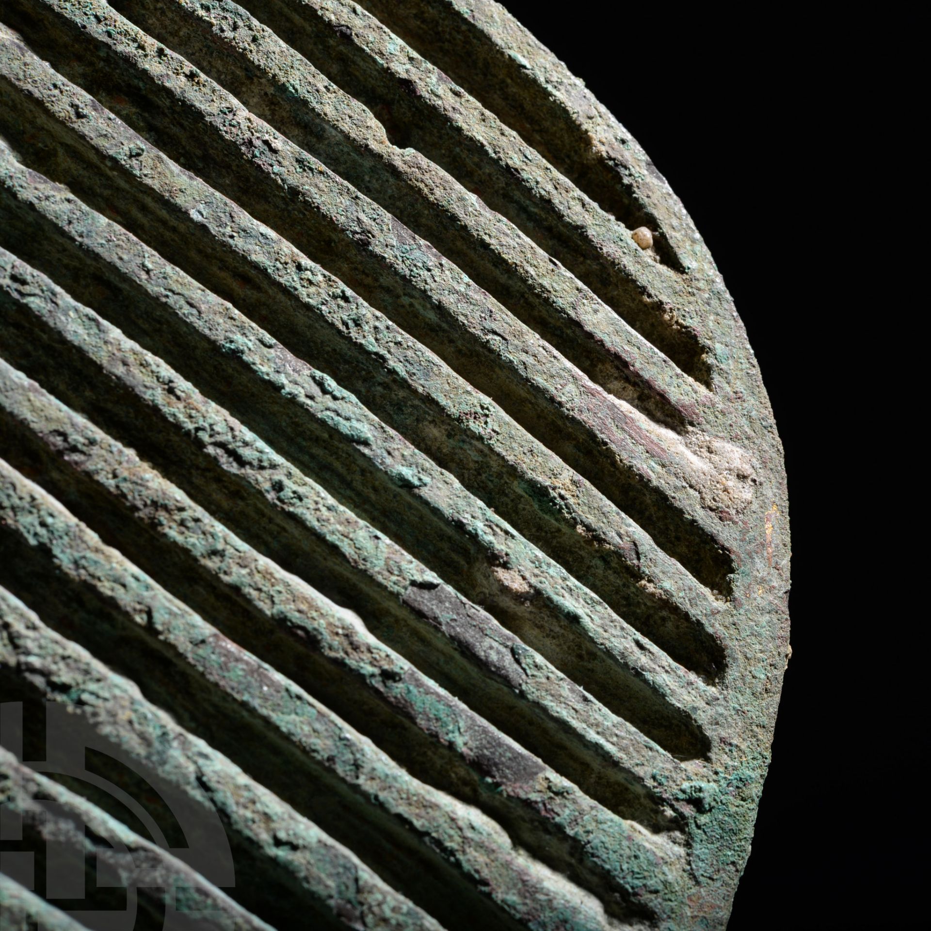 Monumental Egyptian Bronze Atef Crown Feather From a Life-Sized Statue - Image 2 of 3