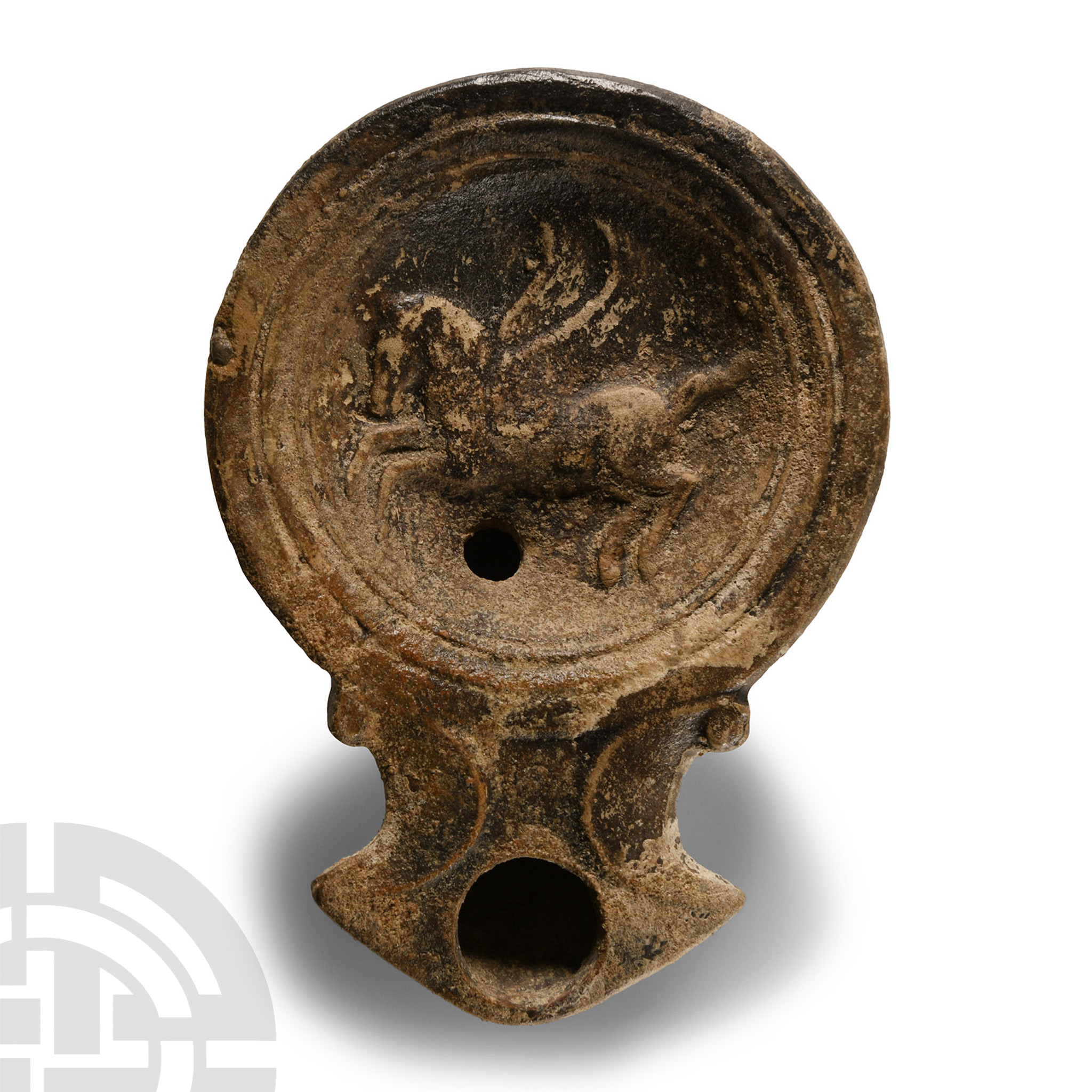 Roman Oil Lamp with Pegasus