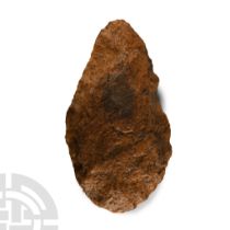 Gigantic Stone Age 'Mauritania' Classic Teardrop-Shaped Handaxe