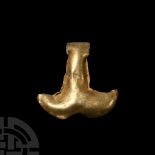 Viking Age Gold Hammer Pendant