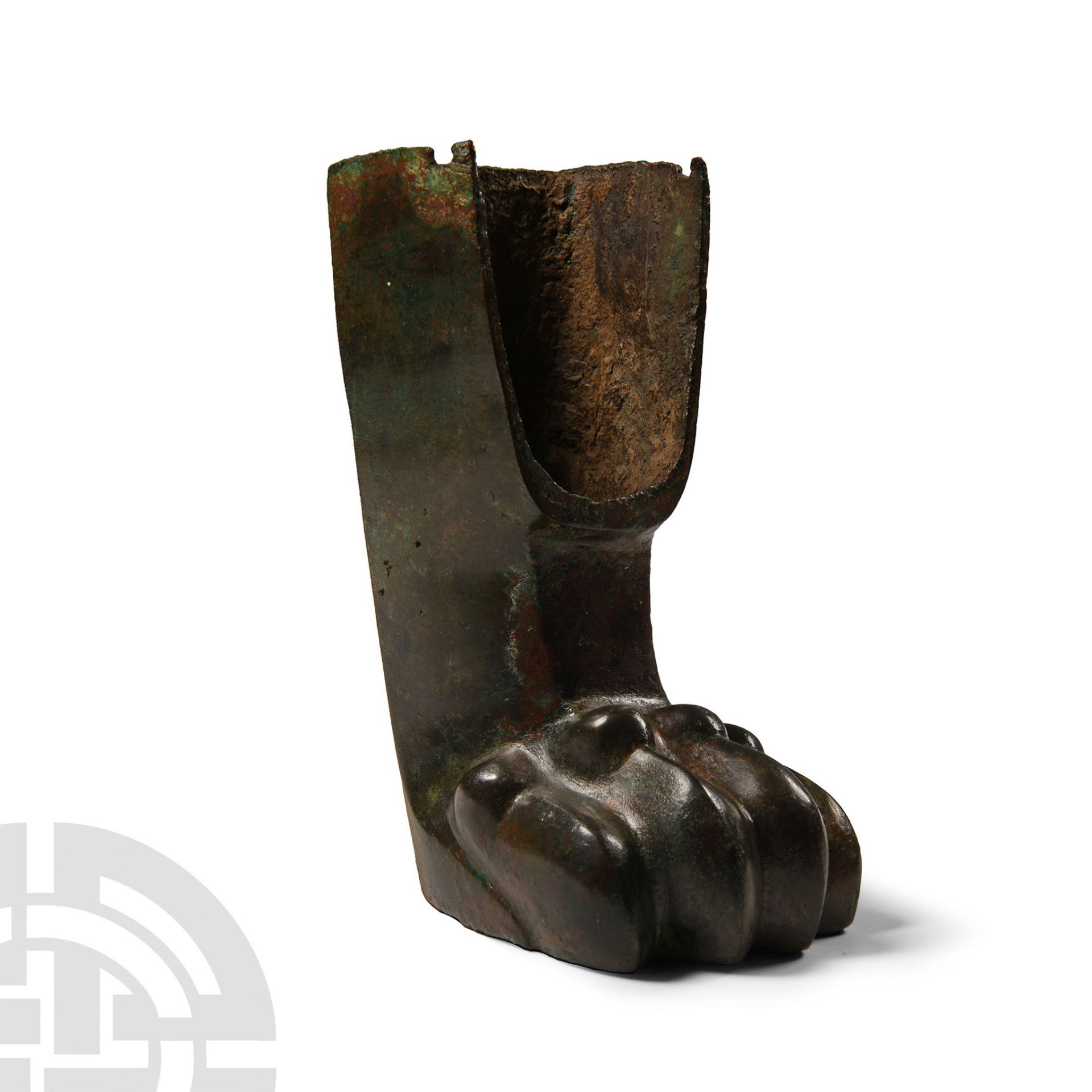 Roman Bronze Gryphon Lectus Foot