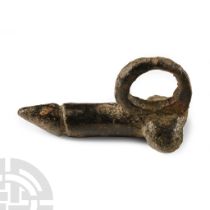 Roman Bronze Phallic Pendant