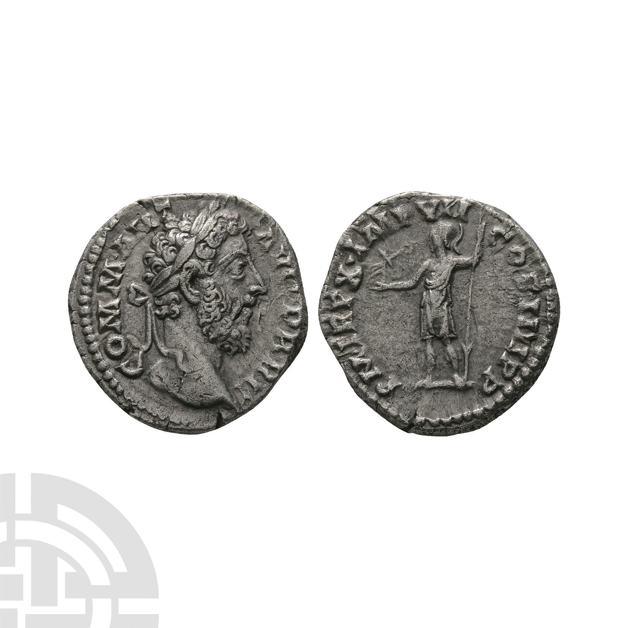 Ancient Roman Imperial Coins - Commodus - Roma AR Denarius