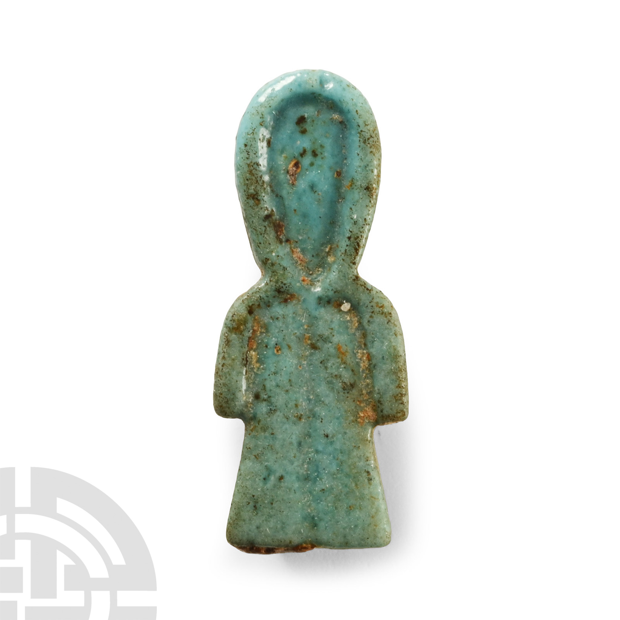 Egyptian Blue Faience Tyet 'Isis Knot' Amulet