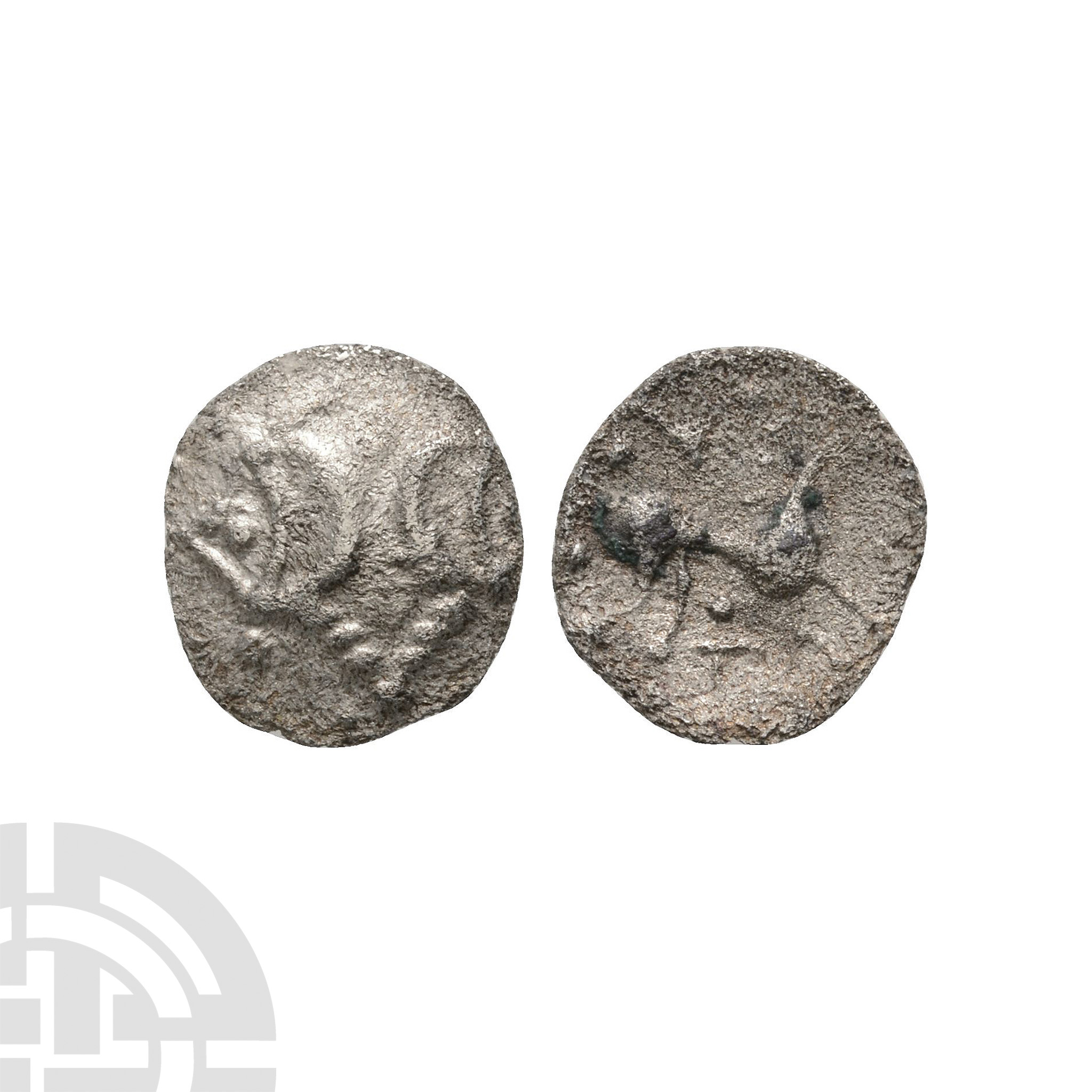 Celtic Iron Age Coins - Iceni - Ecen - AR Half Unit