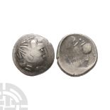 Celtic Iron Age Coins - Danubian - Alexander the Great Type - Imitative AR Tetradrachm