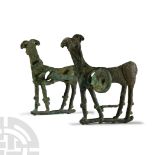 Luristan Bronze Horse Bit with Animals