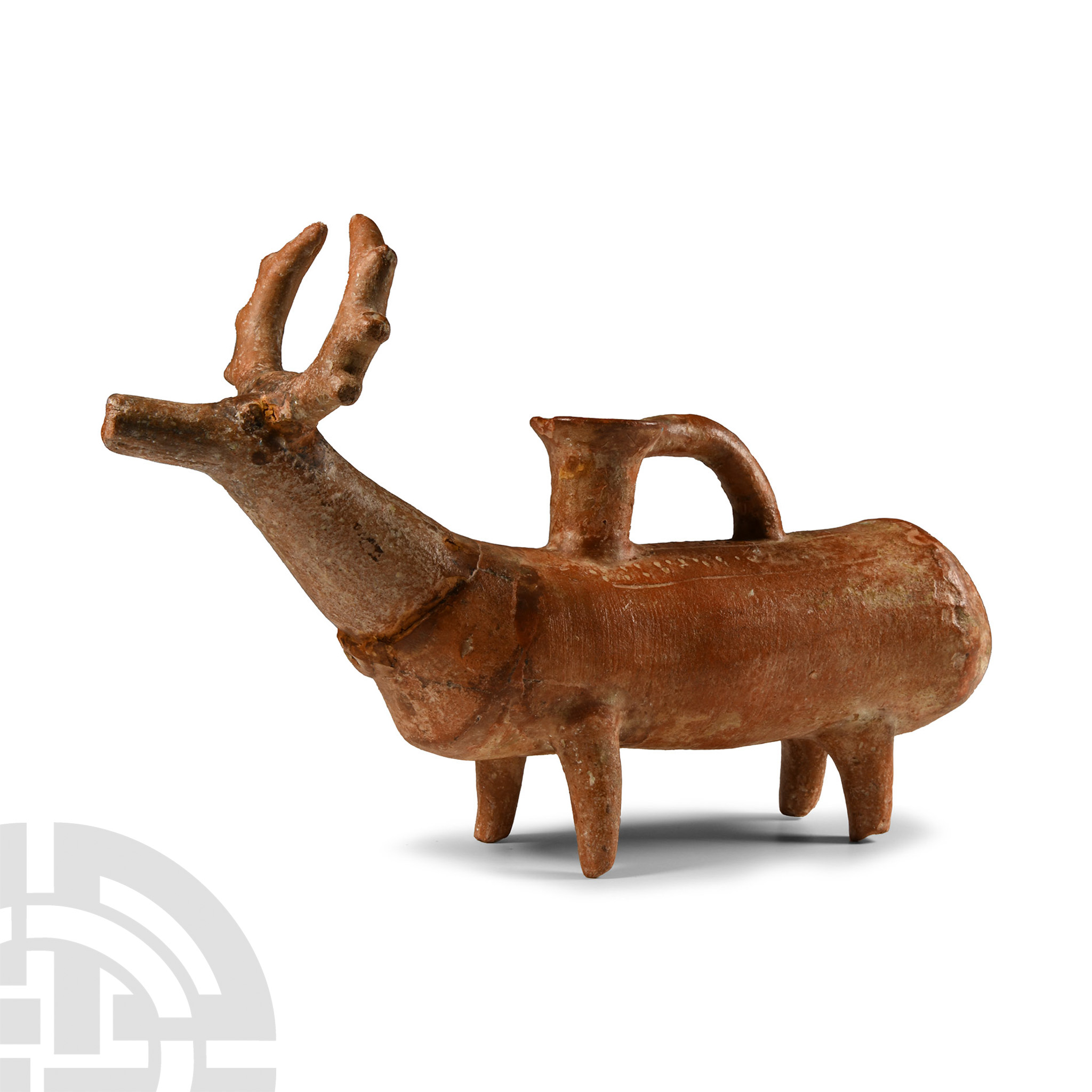 Amlash Terracotta Stag Rhyton