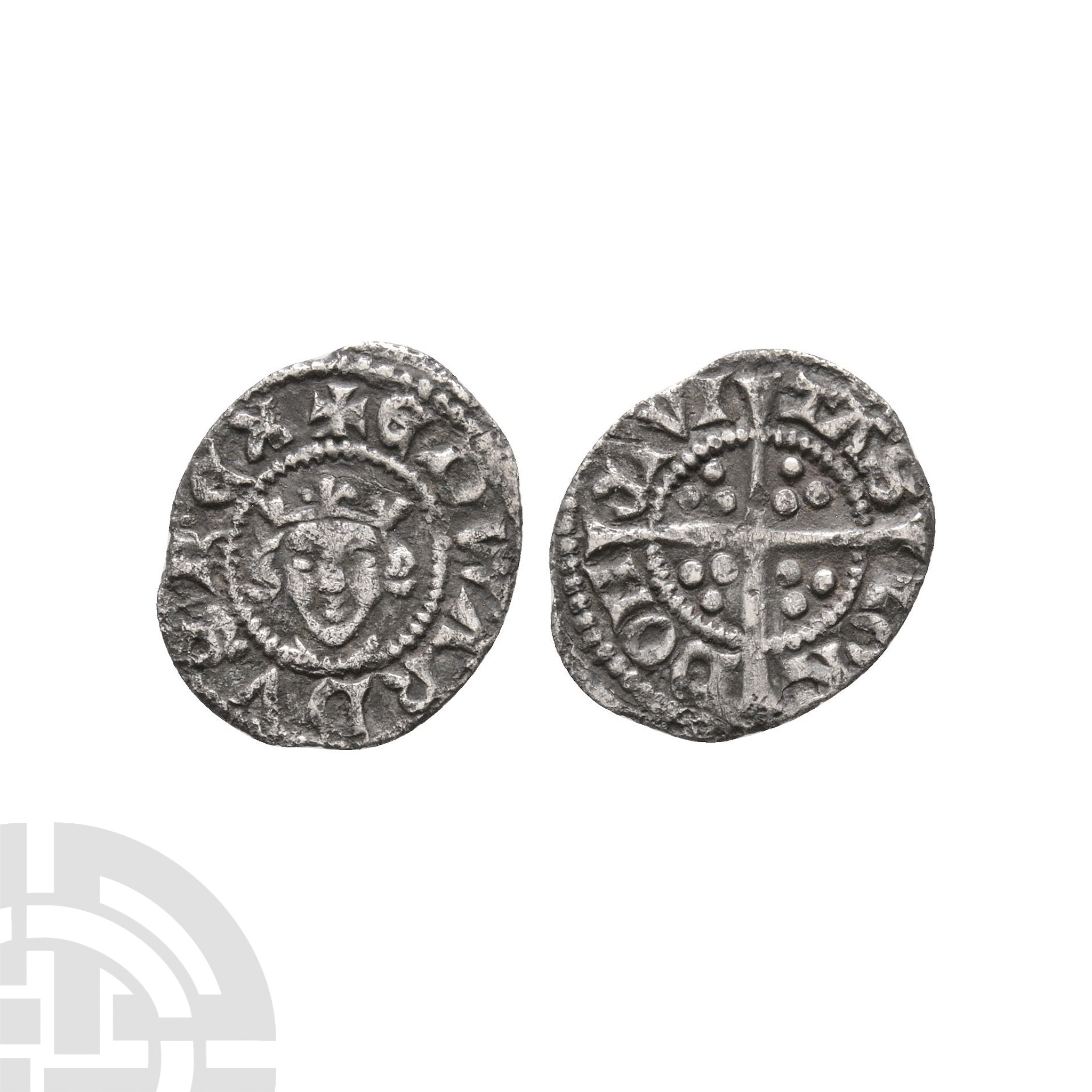 English Medieval Coins - Edward I - London - AR Long Cross Farthing
