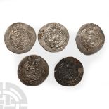 World Coins - Sassanian - Khusro I & II - AR Dirham Group [5]