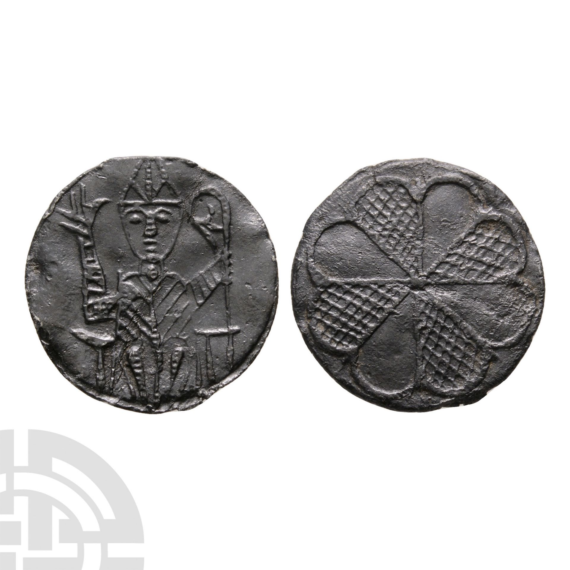 Medieval 'Thames' Bifacial Pewter Wine Tavern Token