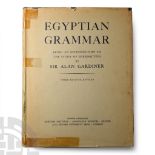 Archaeological Books - Egyptian Grammar - Being an Introduction to the Study of Hieroglyphs