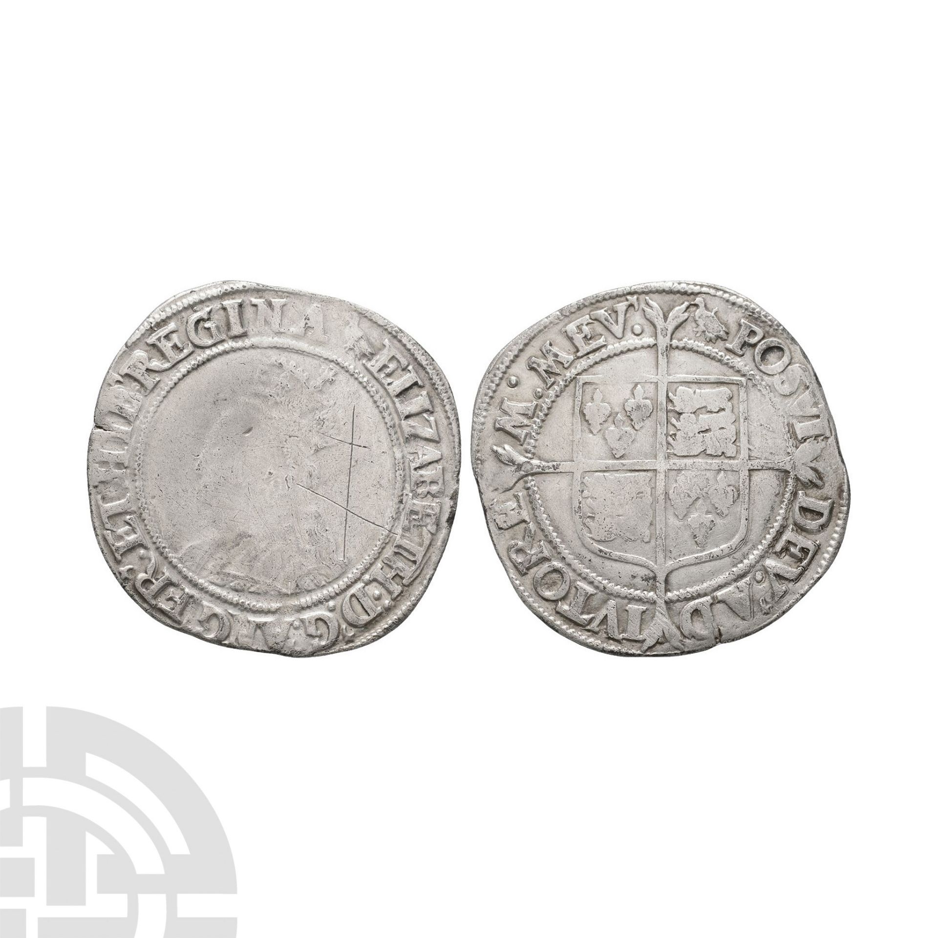 Tudor to Stuart Coins - Elizabeth I - Second Issue - AR Shilling