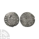 English Medieval Coins - Edward I - London - Rose on Breast AR Penny