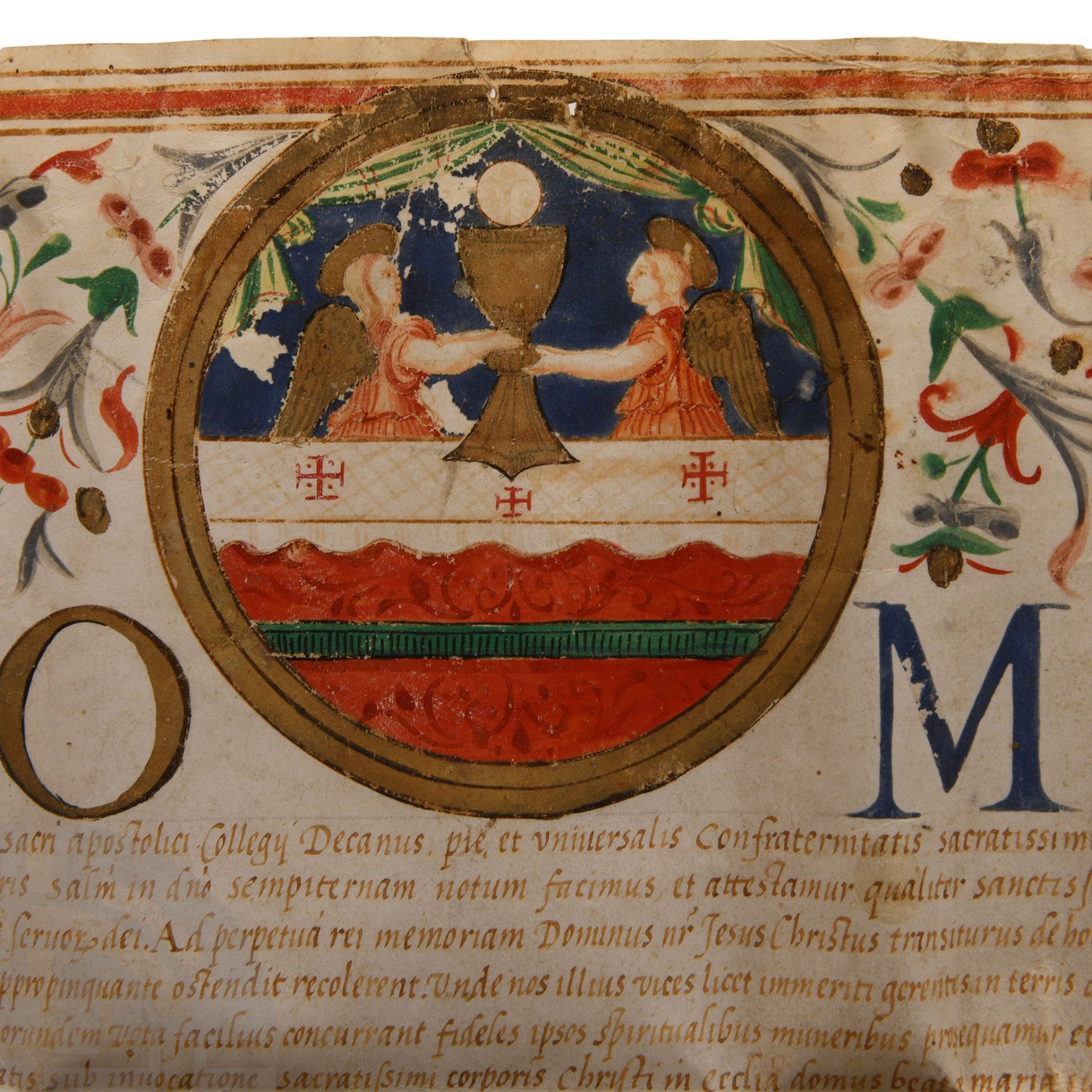 Post Medieval Vellum Document of Pope Paul III