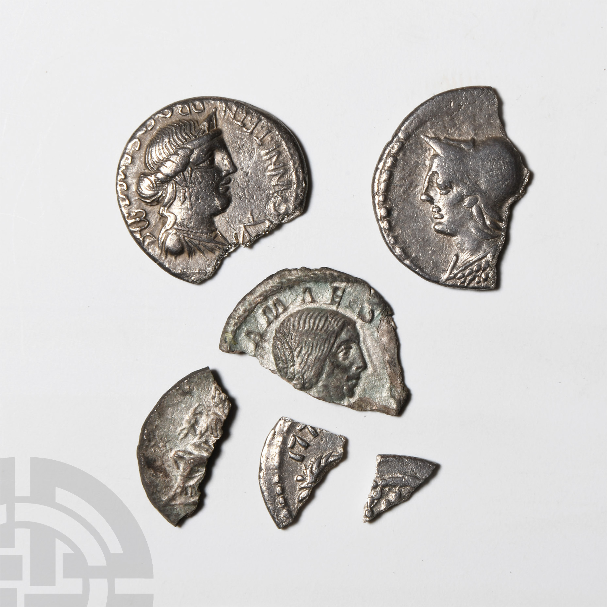 Celtic Iron Age Coins - Mixed AR Denarius Fragment Group [6]