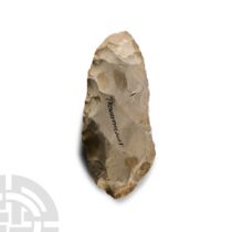 Stone Age 'Troussencourt' Knapped Flint Adze