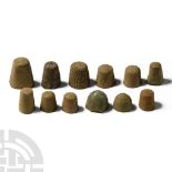 Medieval and Later Bronze Thimble Group