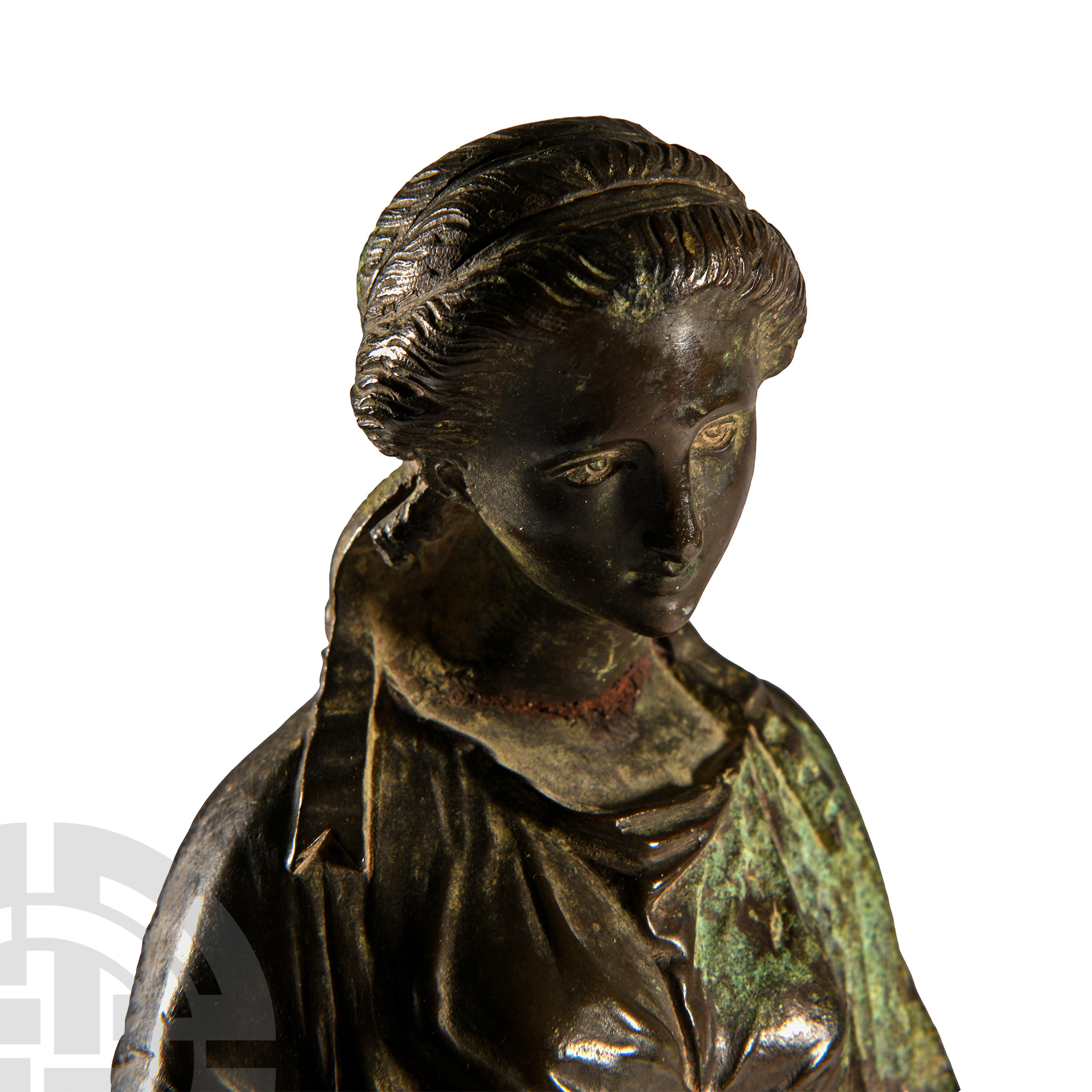 Post Medieval Bronze Statue of Sappho - Image 2 of 3