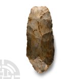 Extremely Large Stone Age 'Melton Constable' Knapped Flint Axe Head