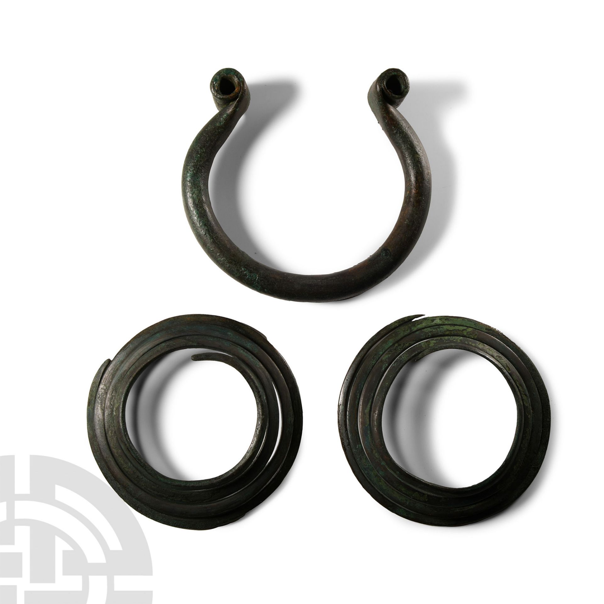 Large Late Bronze Age Neck Torc and Arm-Ring Set