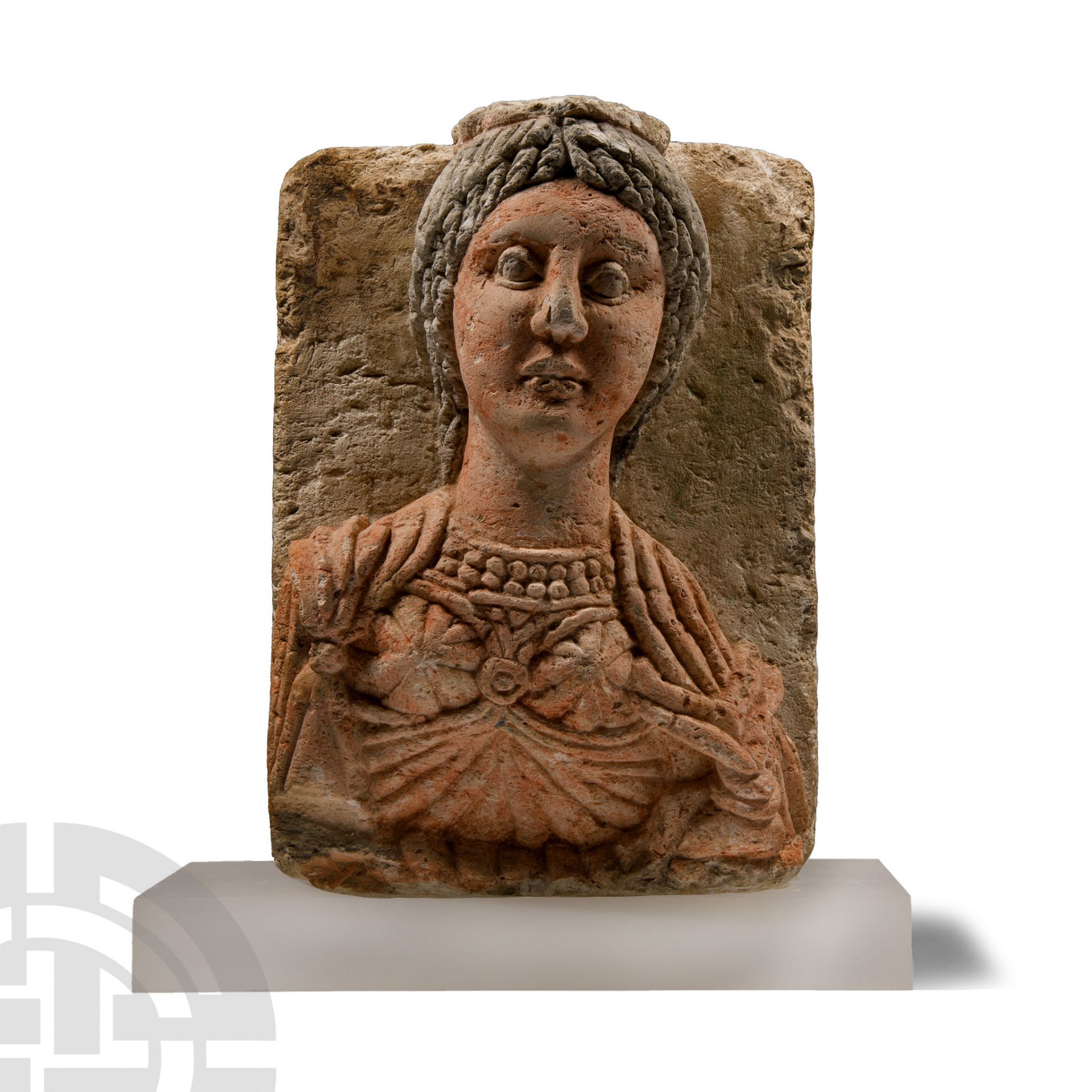 Egyptian Limestone Female Bust