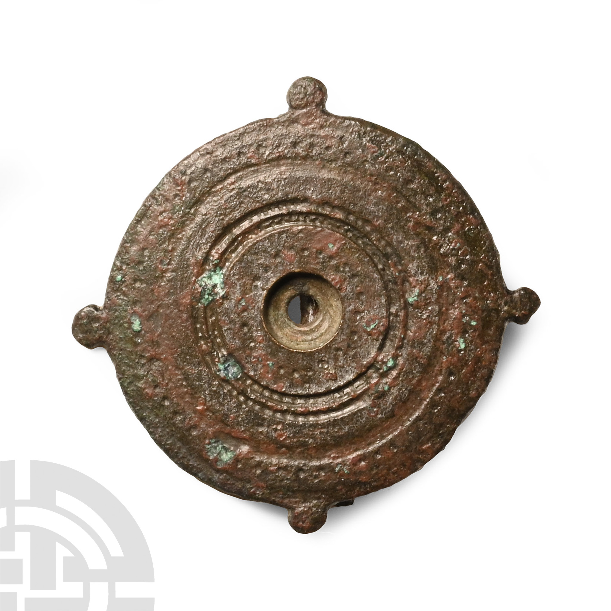 Roman Bronze Discoid Plate Brooch