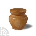 Egyptian Alabaster Kohl Pot