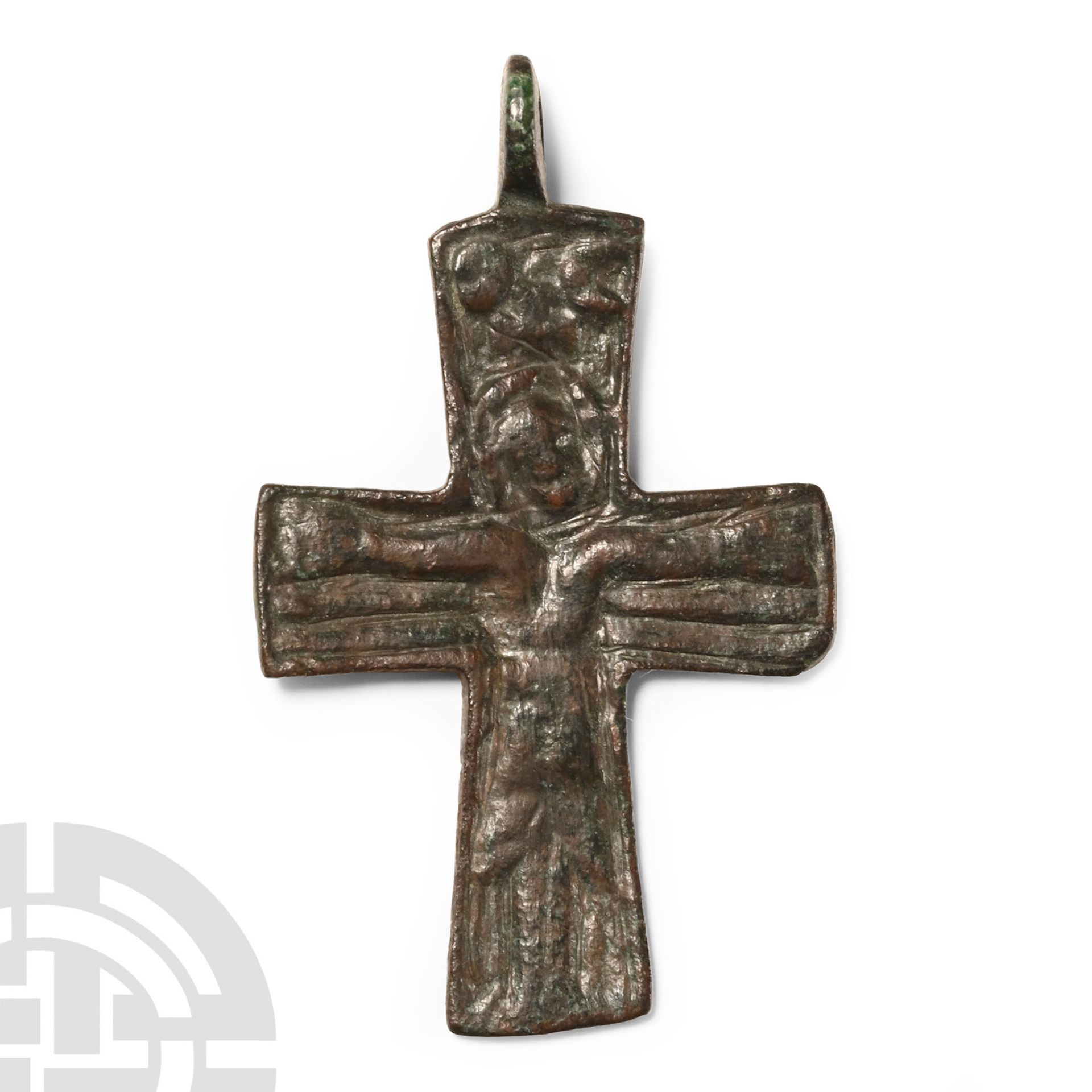 Byzantine Bronze Cross Pendant